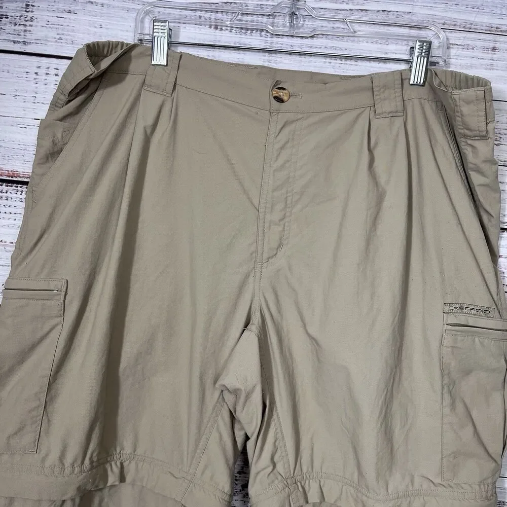 Ex Officio Convertible Pants Lightweight Quick Dry Cargo Fishing Hiking Mens L